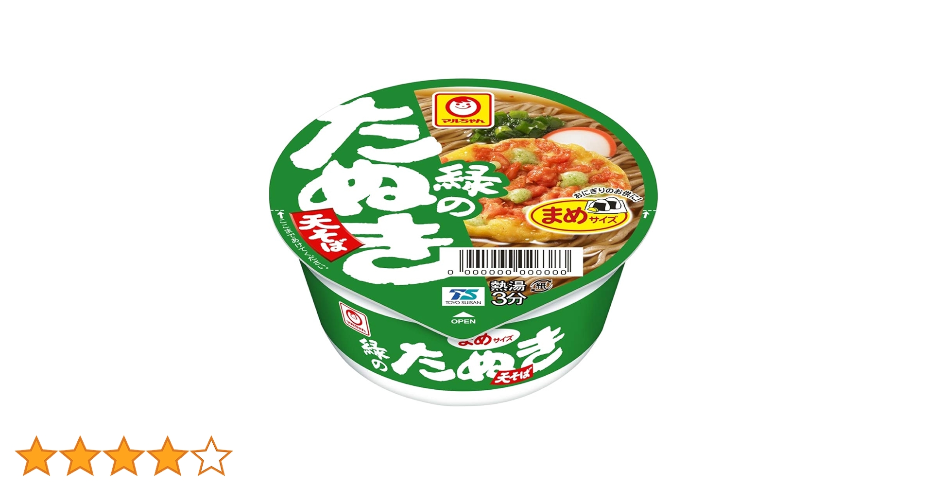 Amazon.co.jp: マルちゃん 緑のまめたぬき天そば 東 ( 45g×12個